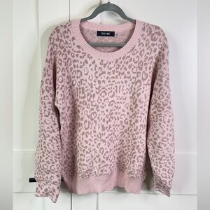 DO+BE Blush Animal Print Sweater